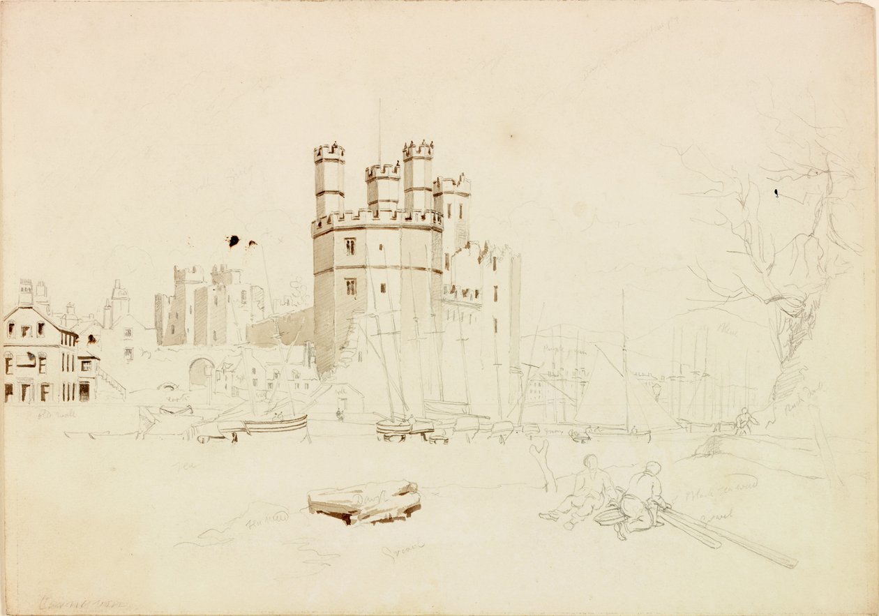 Caernarvon Castle by John Wilson Carmichael