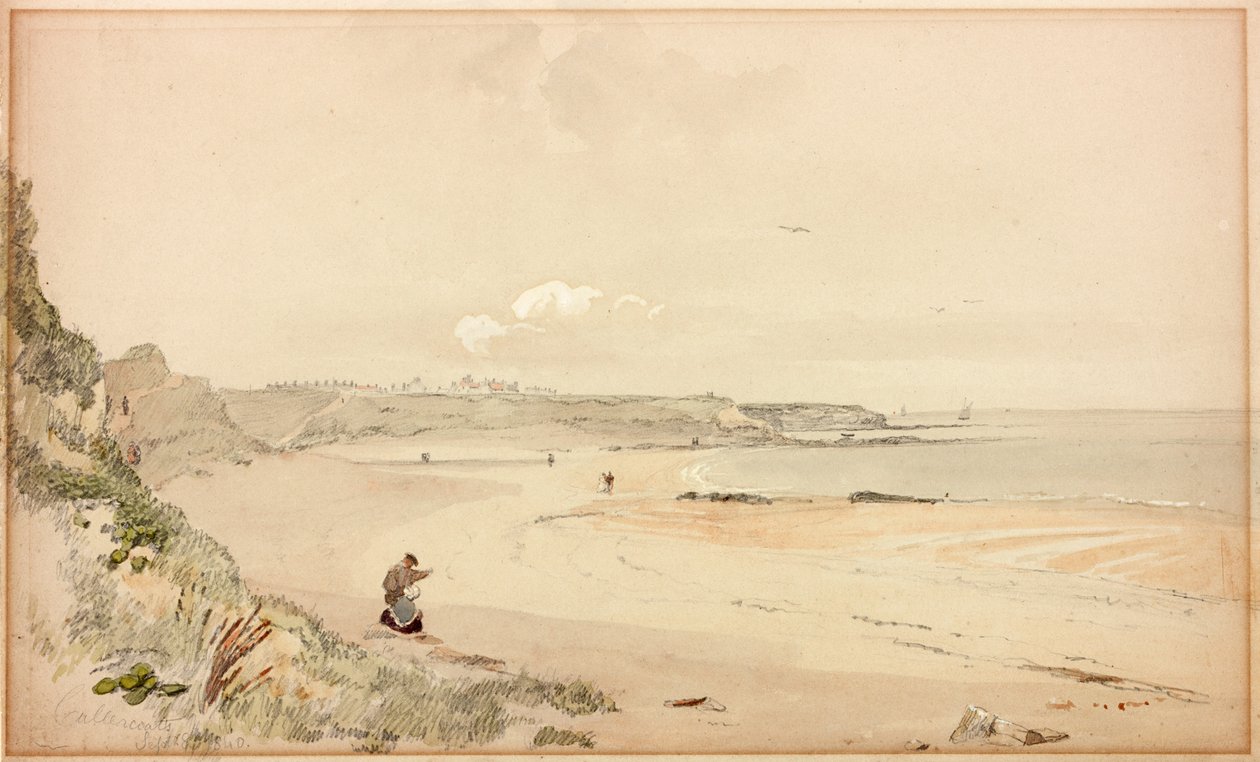 Cullercoats Bay, September 8th 1840 by John Wilson Carmichael