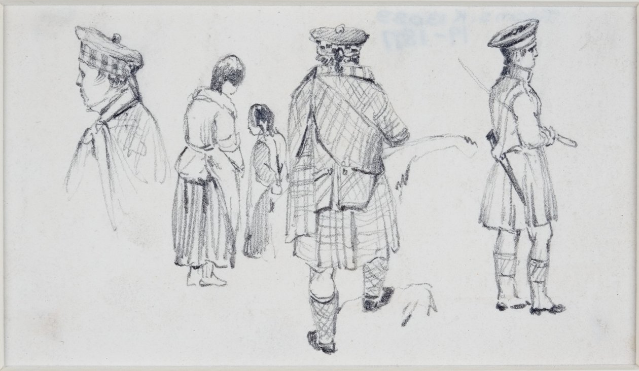 Five Figures in Scottish Dress by John Wilson Carmichael