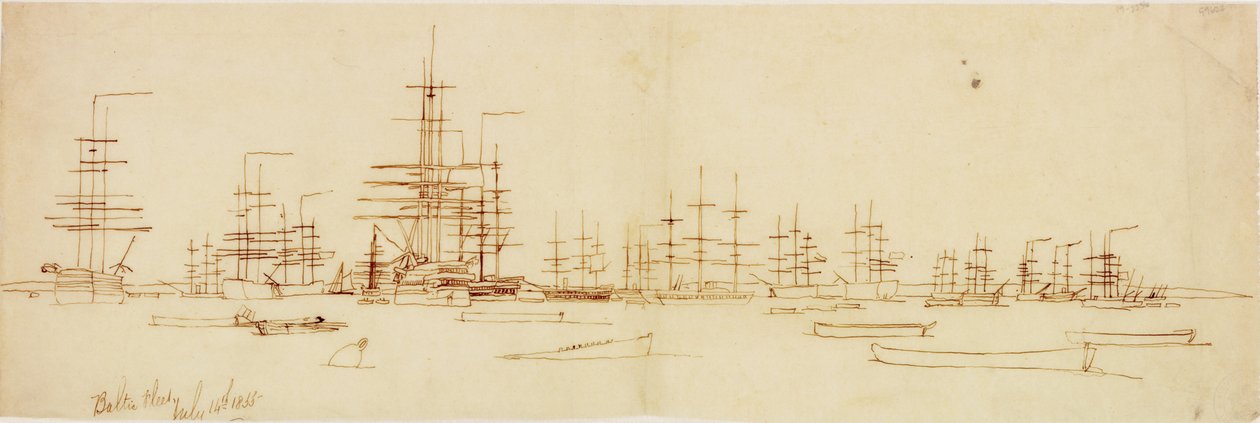 The Baltic Fleet July 14 1855 by John Wilson Carmichael
