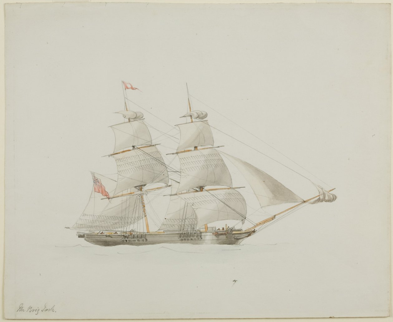 The Brig Jack by John Wilson Carmichael