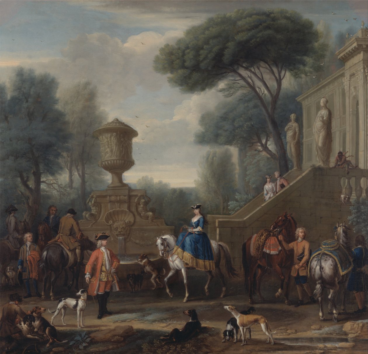 Preparing for the Hunt by John Wootton