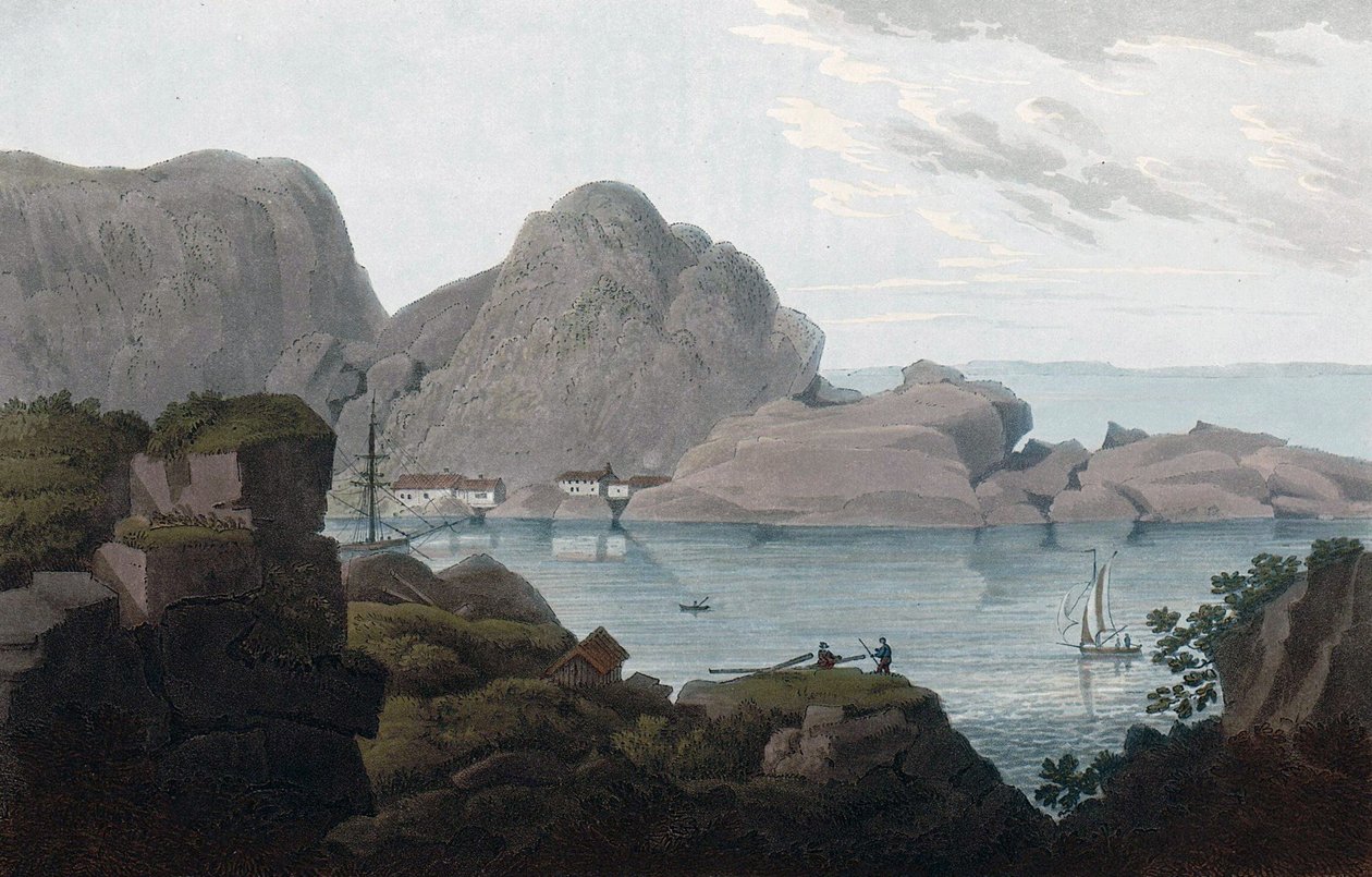 Islands of Heliesund and Hellisöe by John william Edy