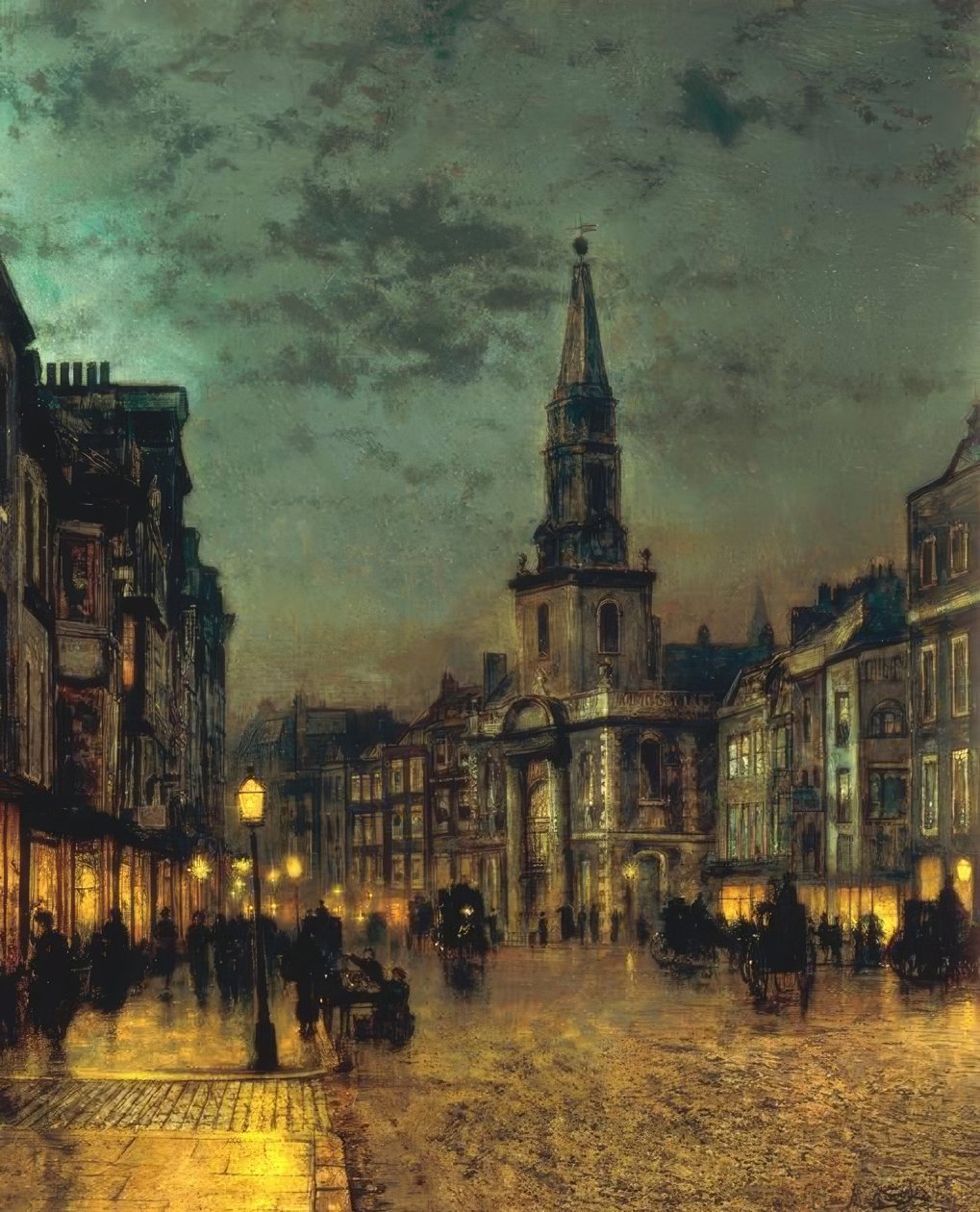 Blackman Street, Borough, London by John Atkinson Grimshaw