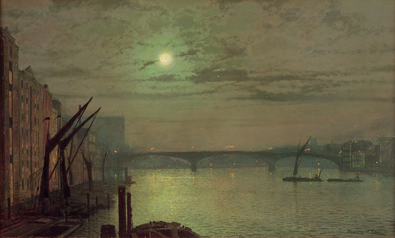 Southwark Bridge, 1882 by John Atkinson Grimshaw