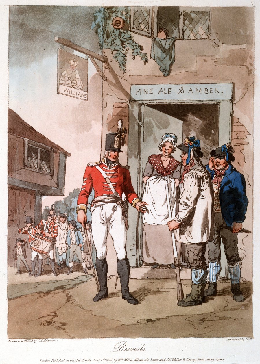 Recruits by John Augustus (after) Atkinson