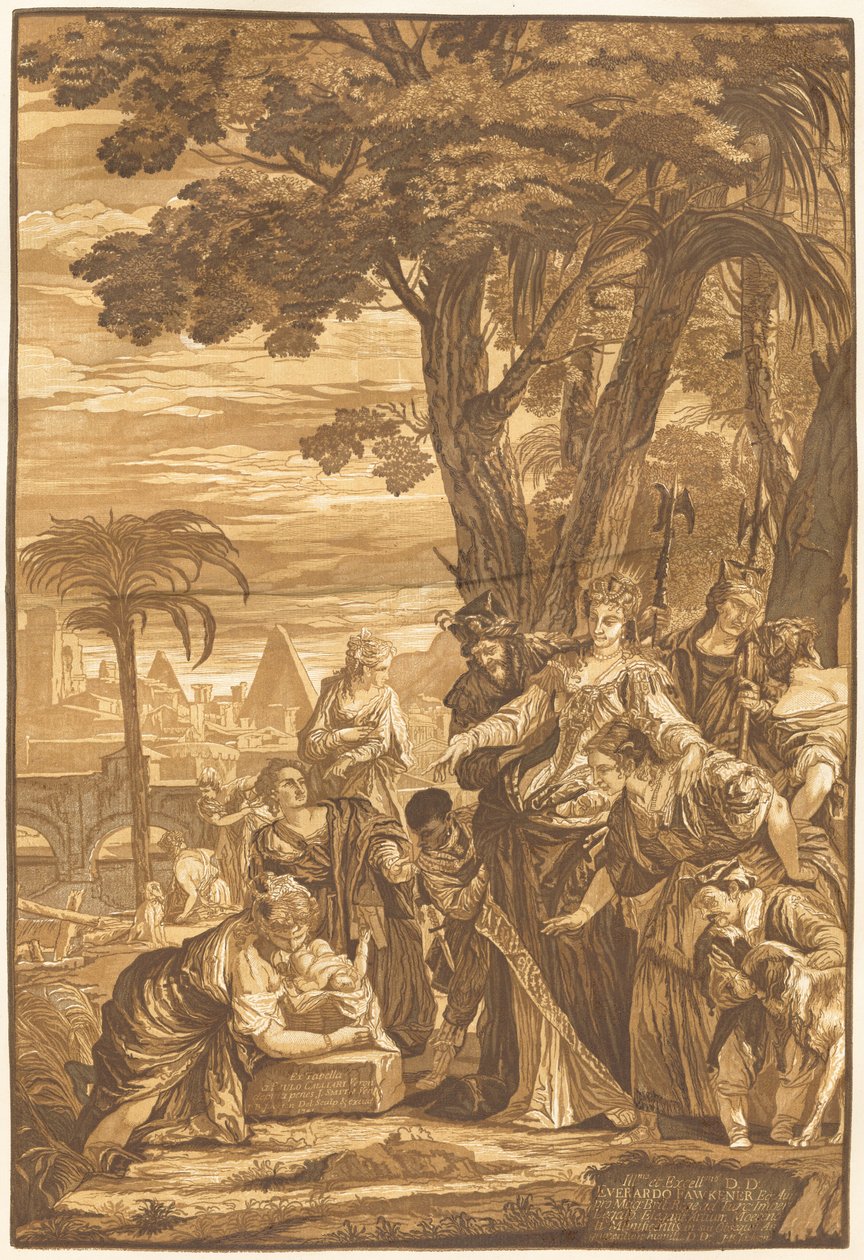 The Finding of Moses by John Baptist Jackson after Veronese