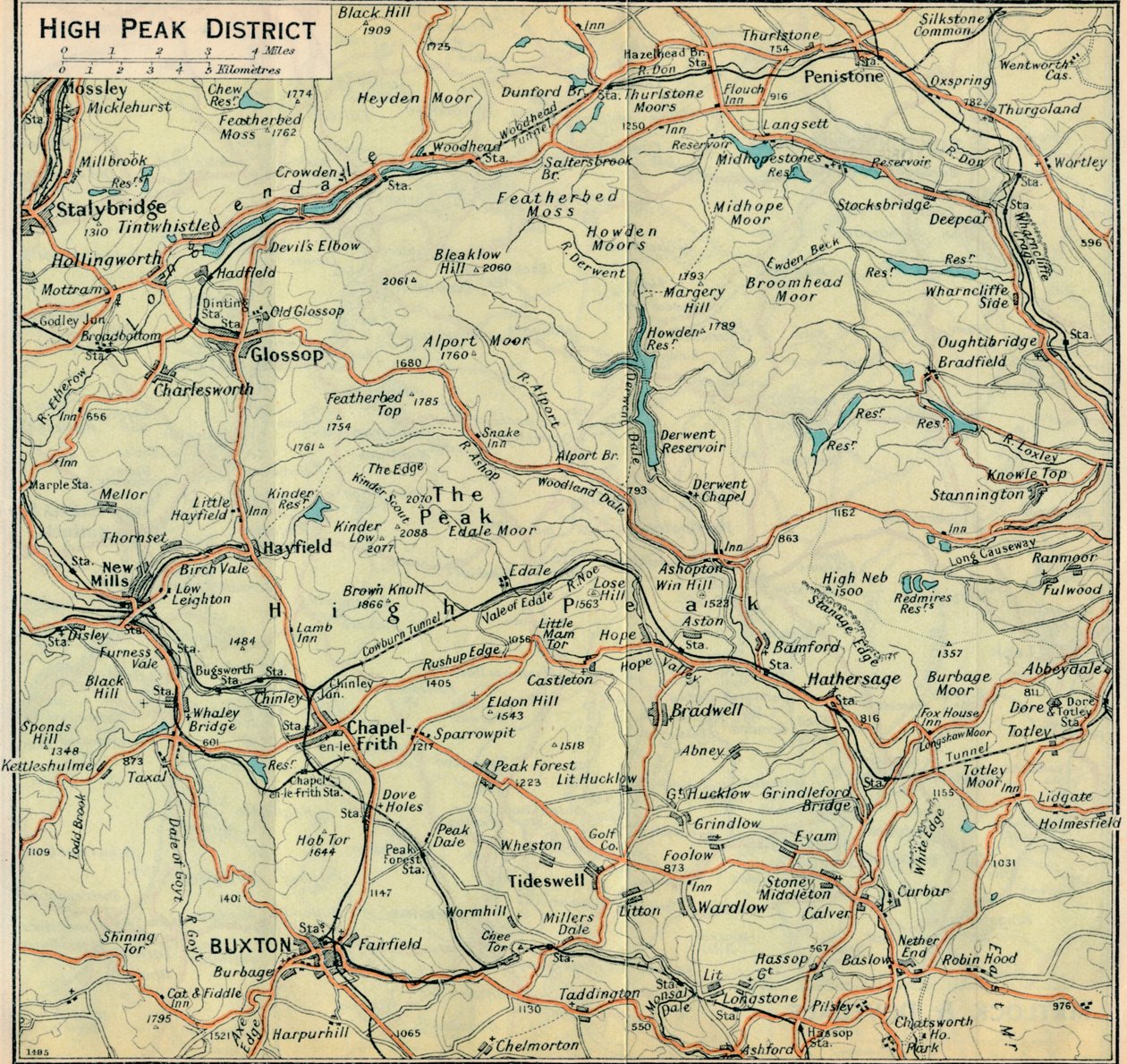 High Peak District by John Bartholomew