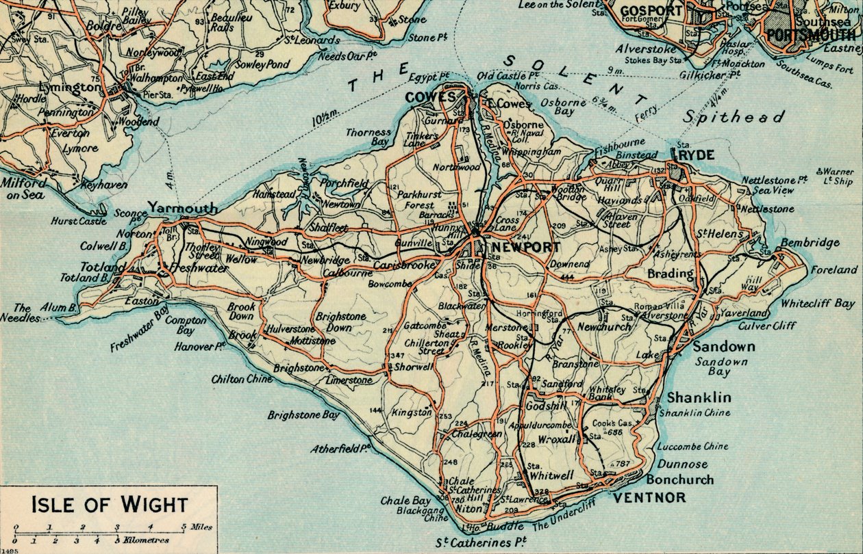Isle of Wight, 20th Century by John Bartholomew