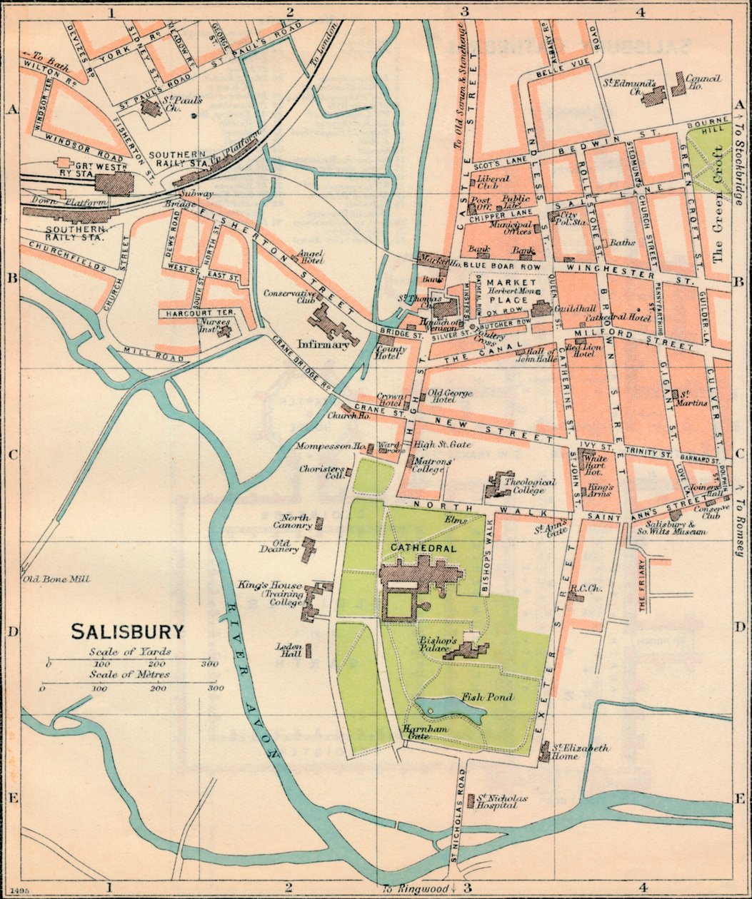 Salisbury by John Bartholomew
