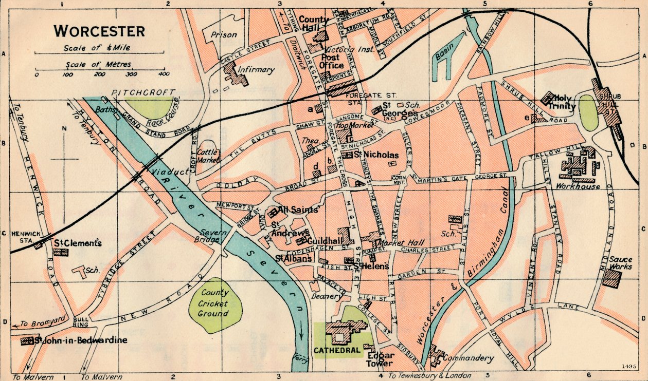 Worcester, 20th Century by John Bartholomew