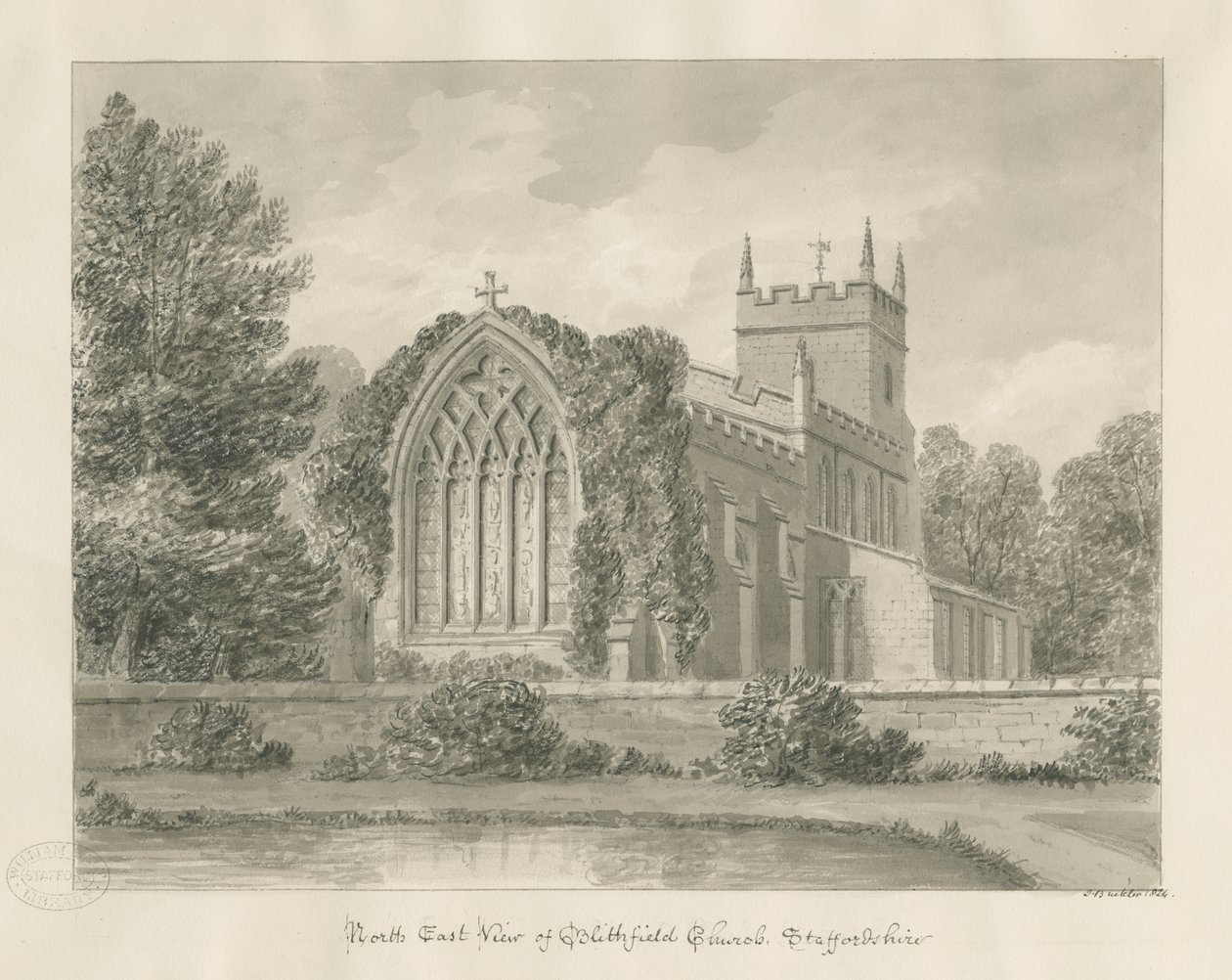 Blithfield Church by John Buckler