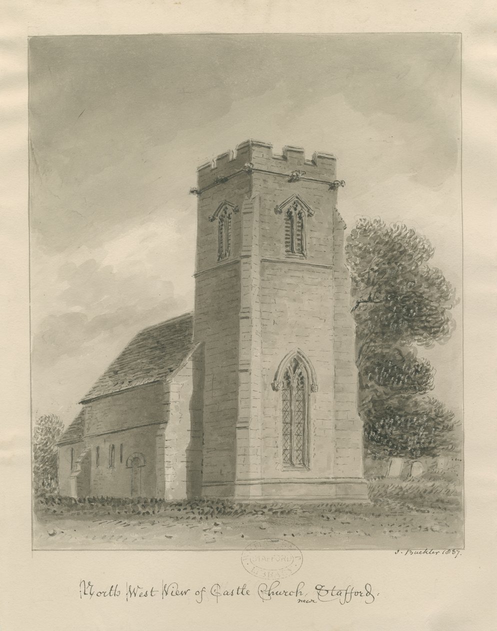 Castle Church by John Buckler