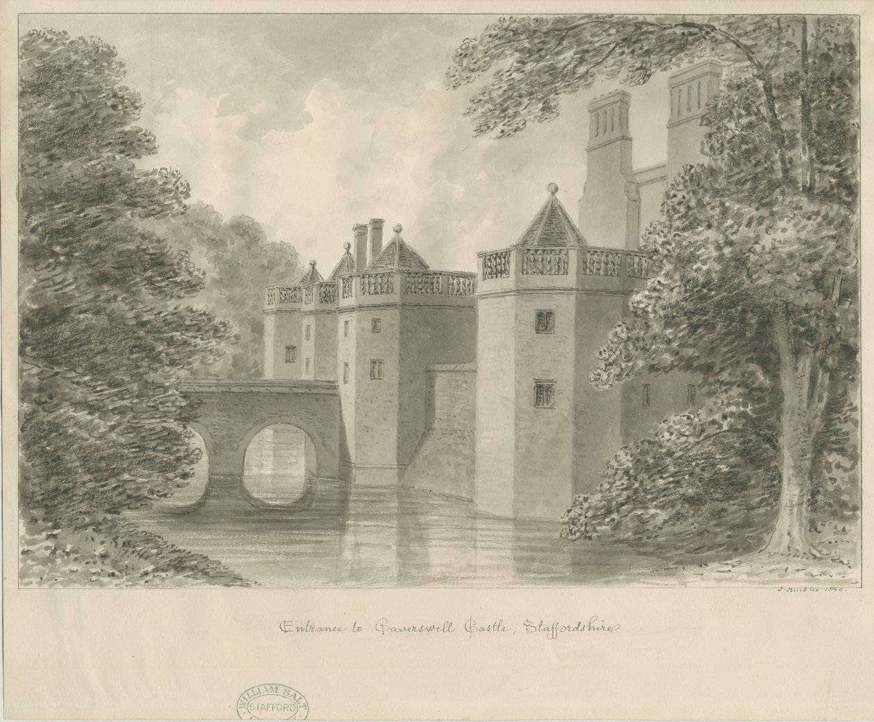 Caverswall Castle by John Buckler