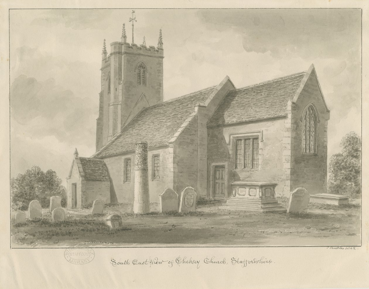 Chebsey Church by John Buckler