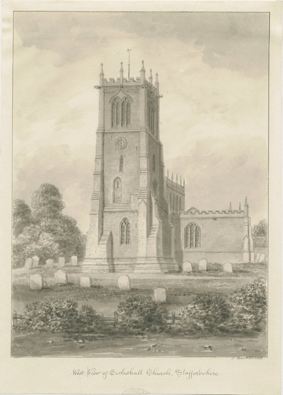 Eccleshall Church by John Buckler