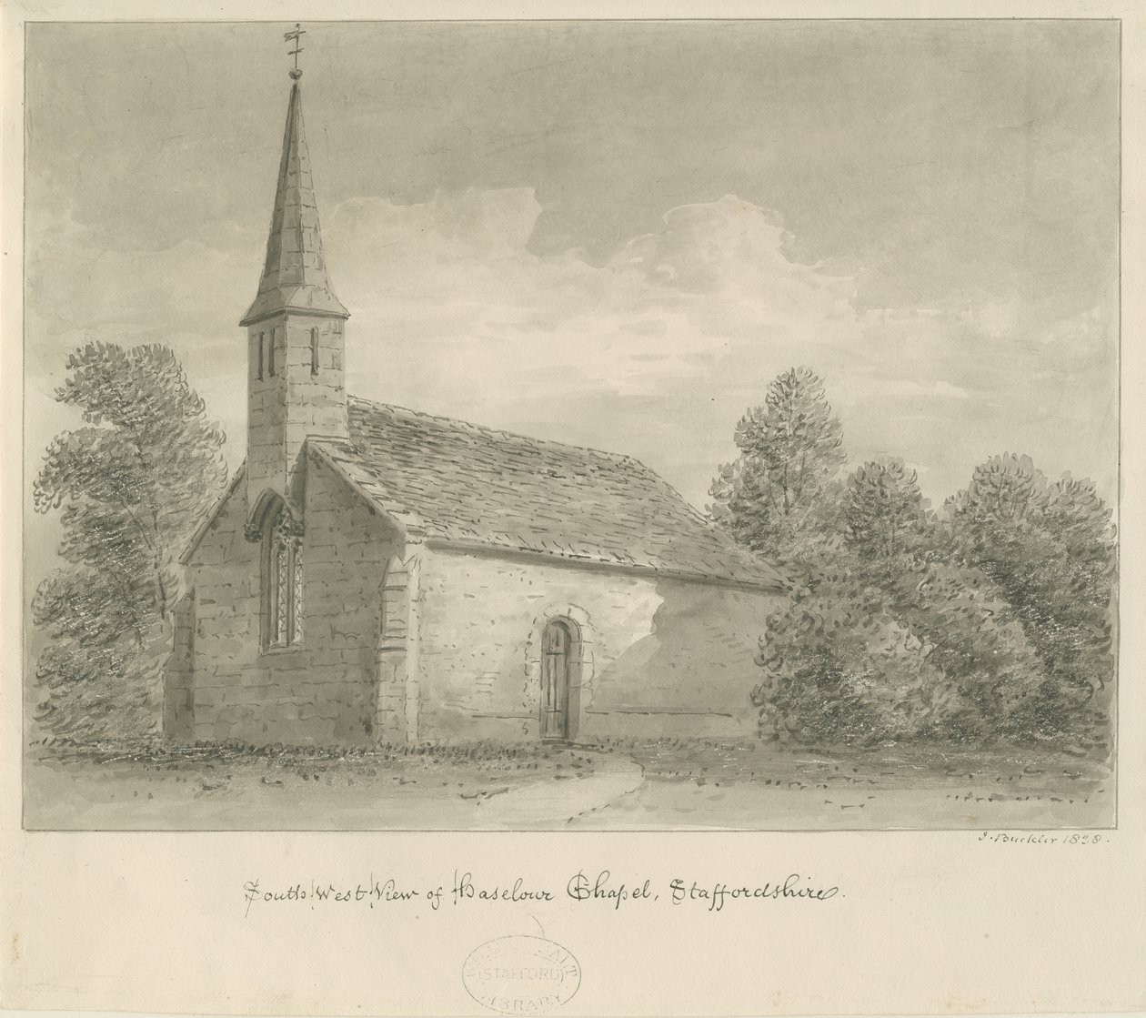 Haselour Chapel by John Buckler