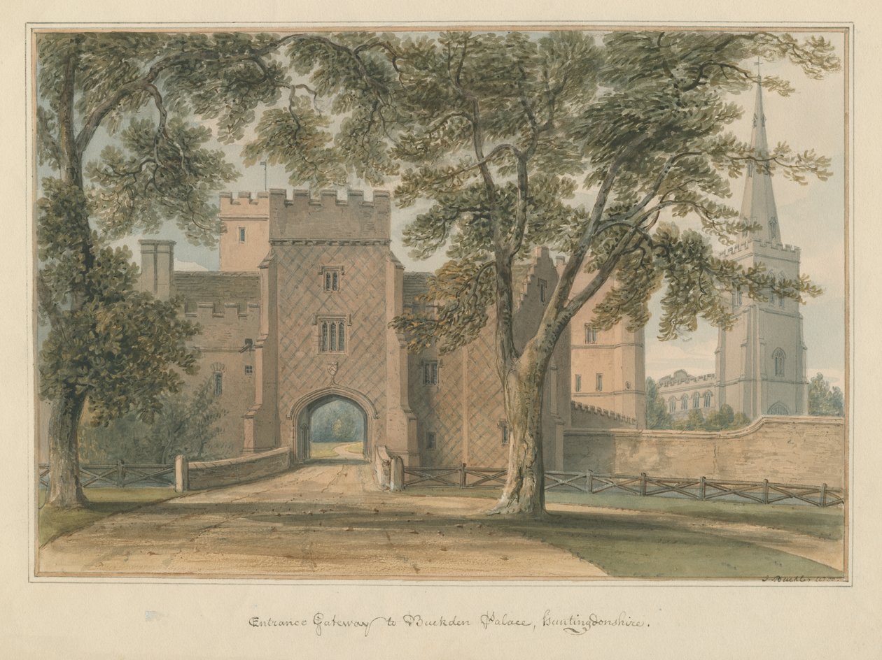 Huntingdonshire - Buckden Palace by John Buckler