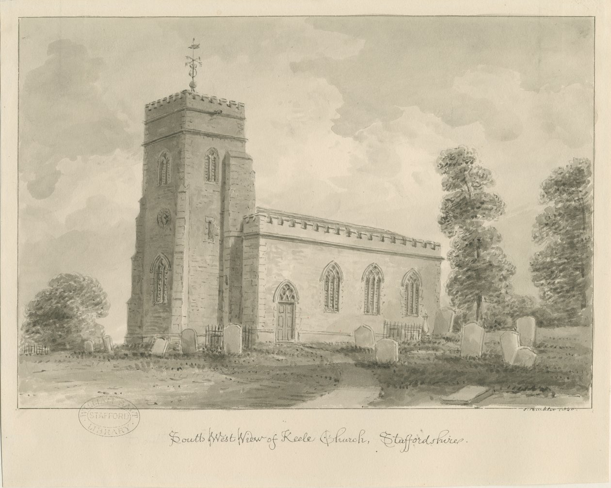 Keele Church by John Buckler