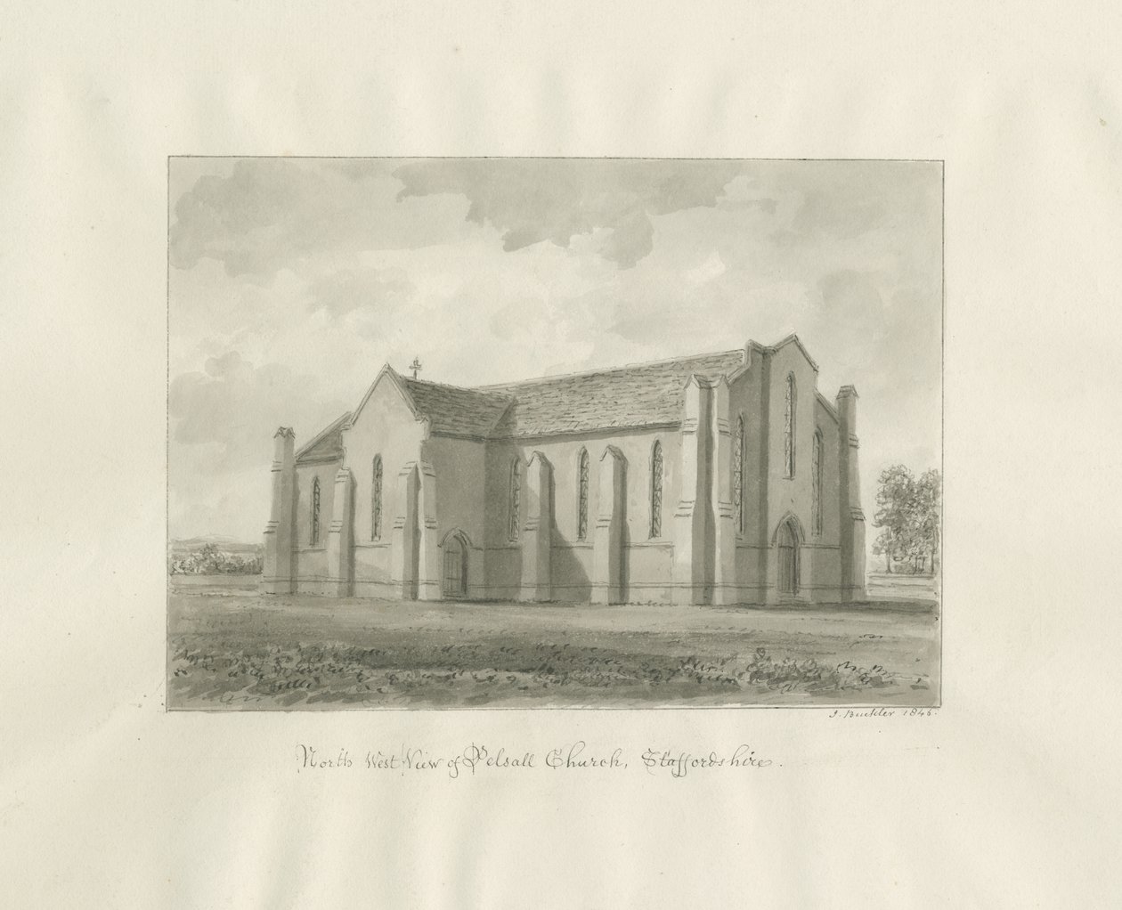 Pelsall Church by John Buckler
