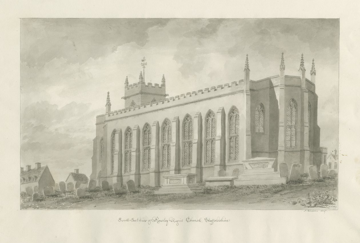Rowley Regis Church by John Buckler