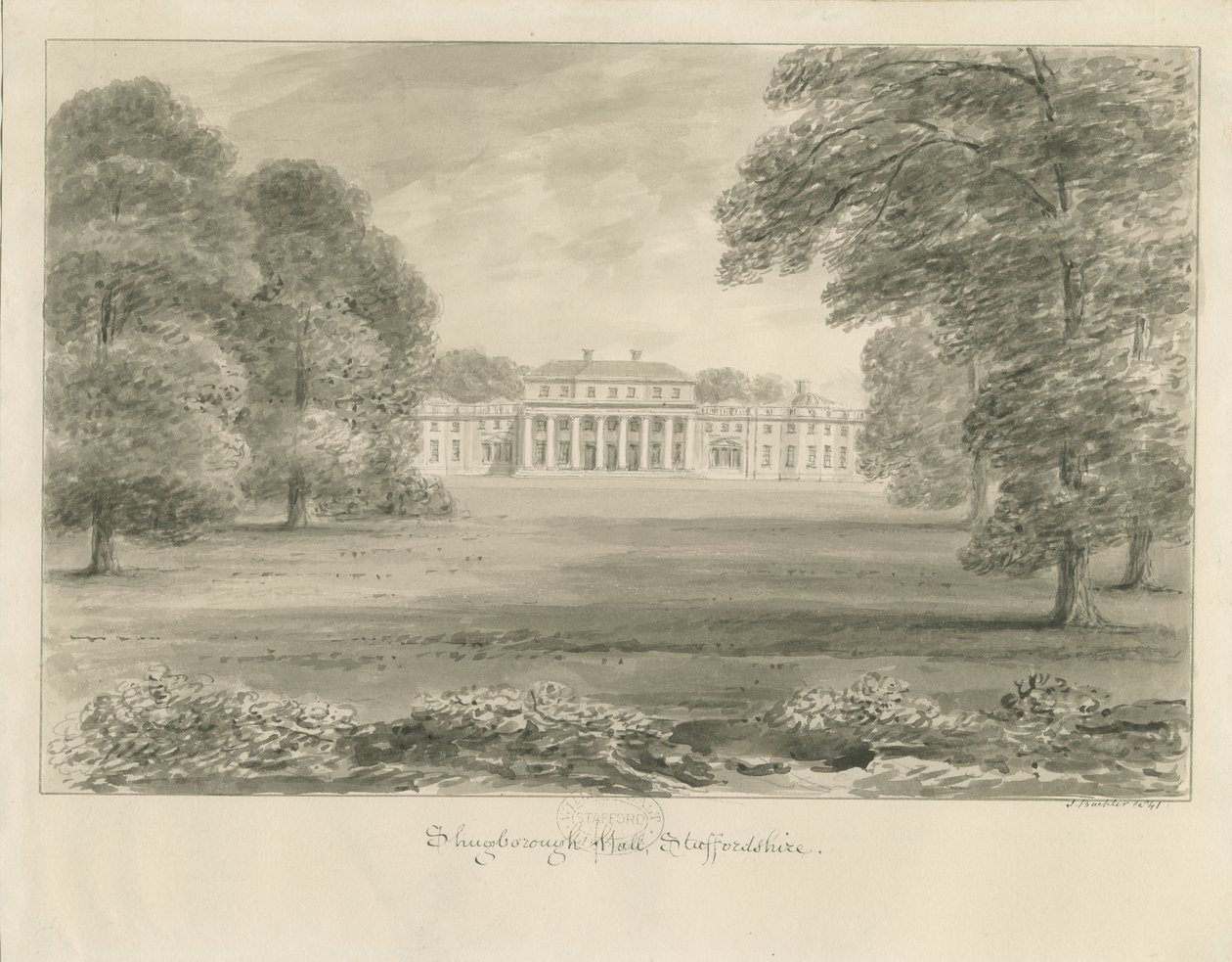 Shugborough Hall by John Buckler