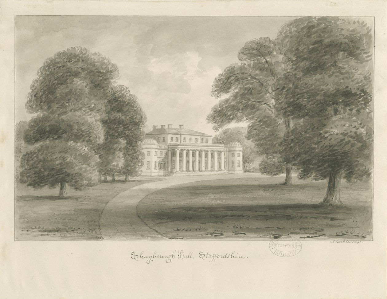 Shugborough Hall by John Buckler