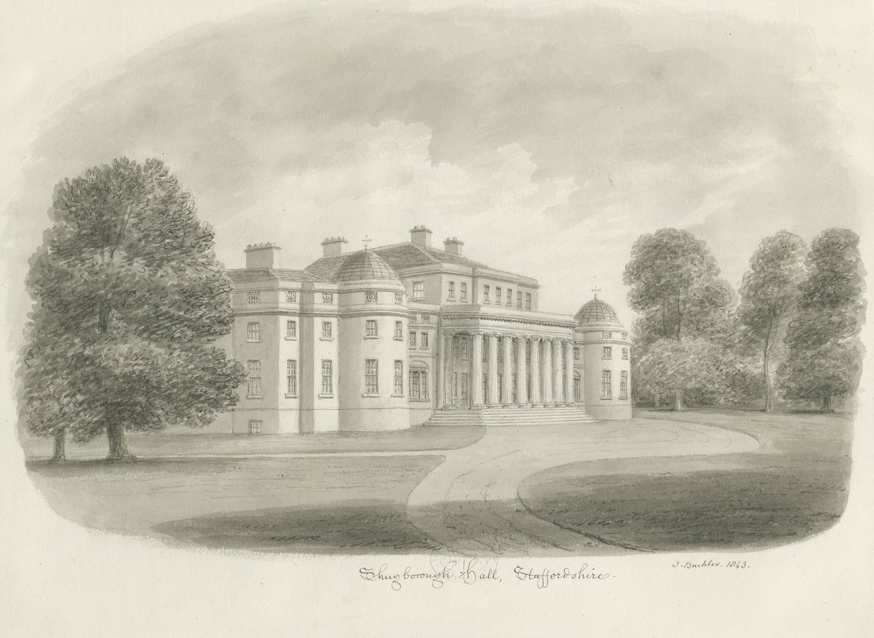 Shugborough Hall by John Buckler