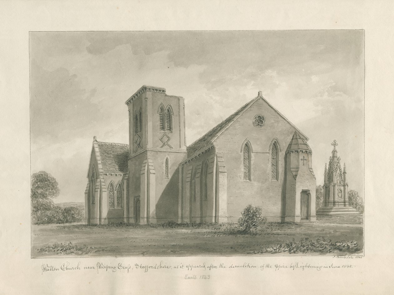 Walton-on-the-Hill Church by John Buckler