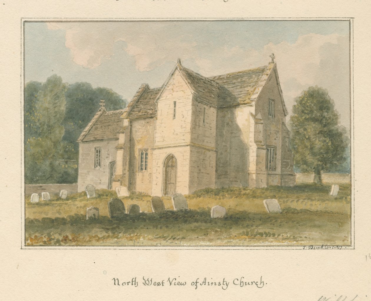 Wiltshire - Ansty - Church by John Buckler
