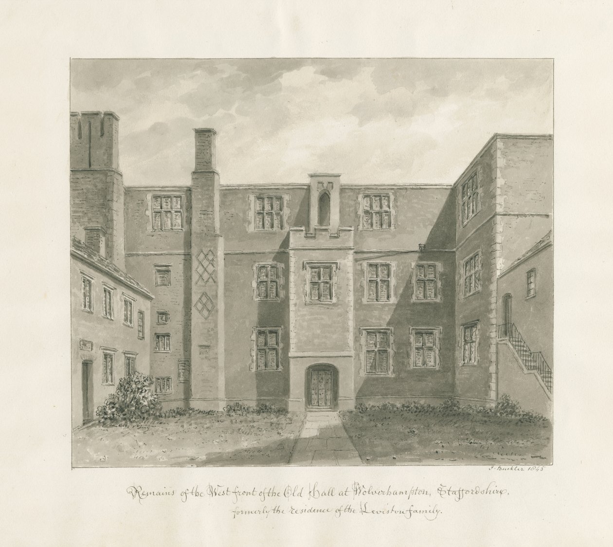 Wolverhampton - The Old Hall by John Buckler