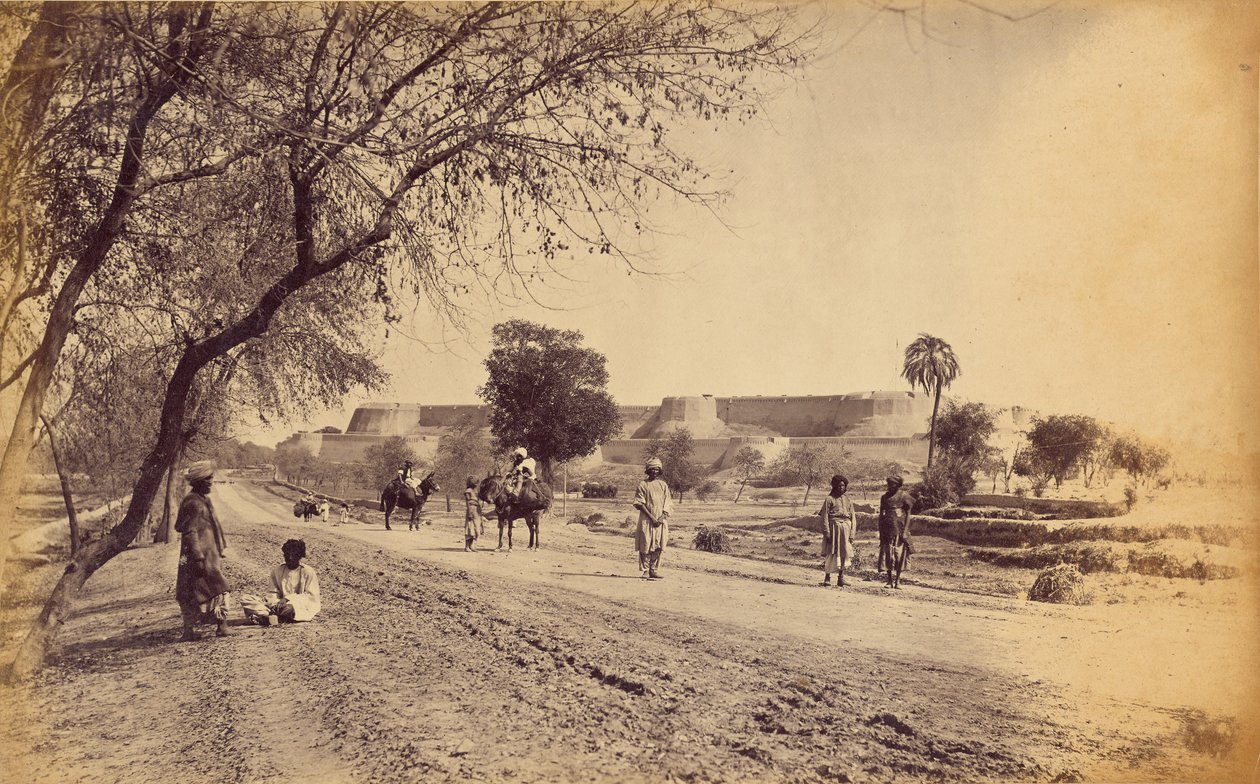 Peshawar Fort and Surroundings, from Jail by John Burke
