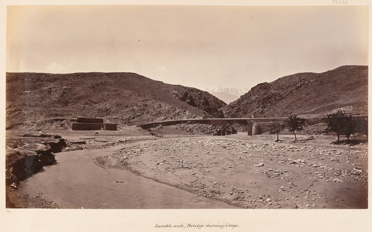 The Bridge at Surakh-aub by John Burke