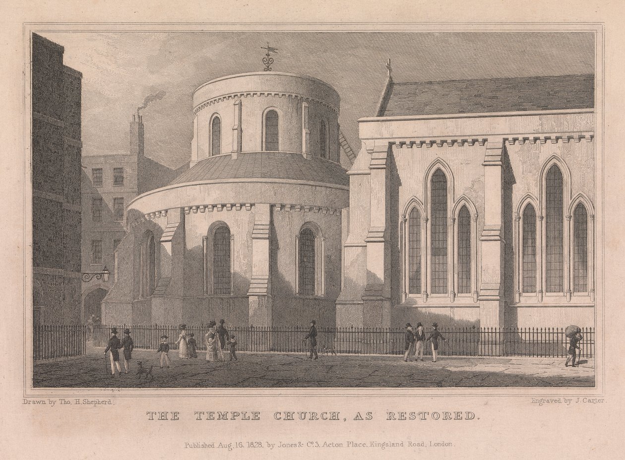 The Temple Church as Restored by John Carter