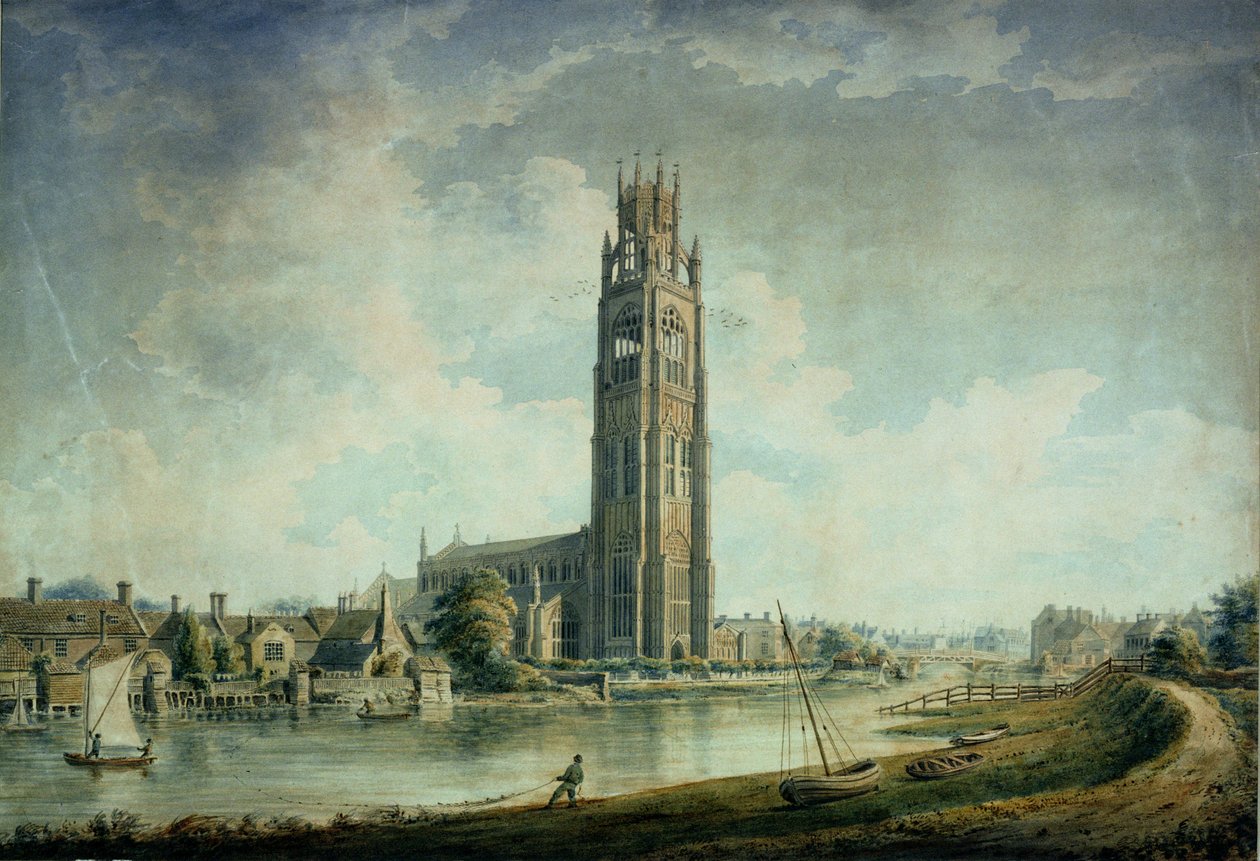 Boston Stump: View from the South-West by John Chessell Buckler