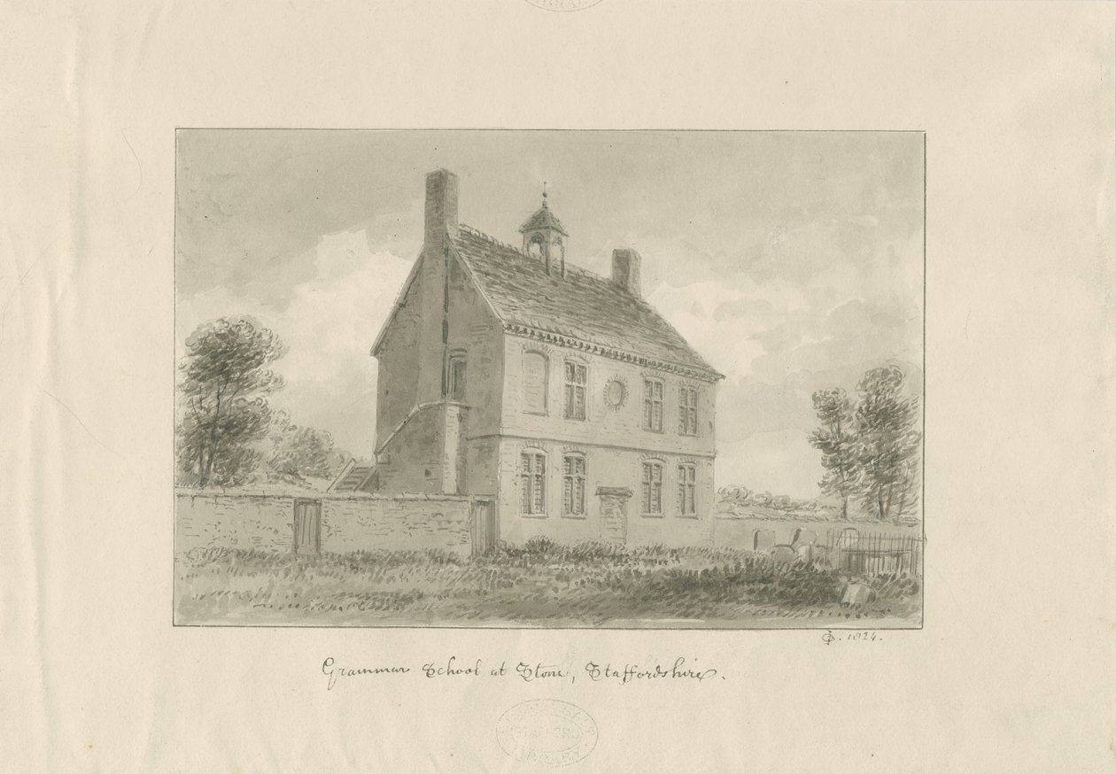 Stone - Grammar School by John Chessell Buckler