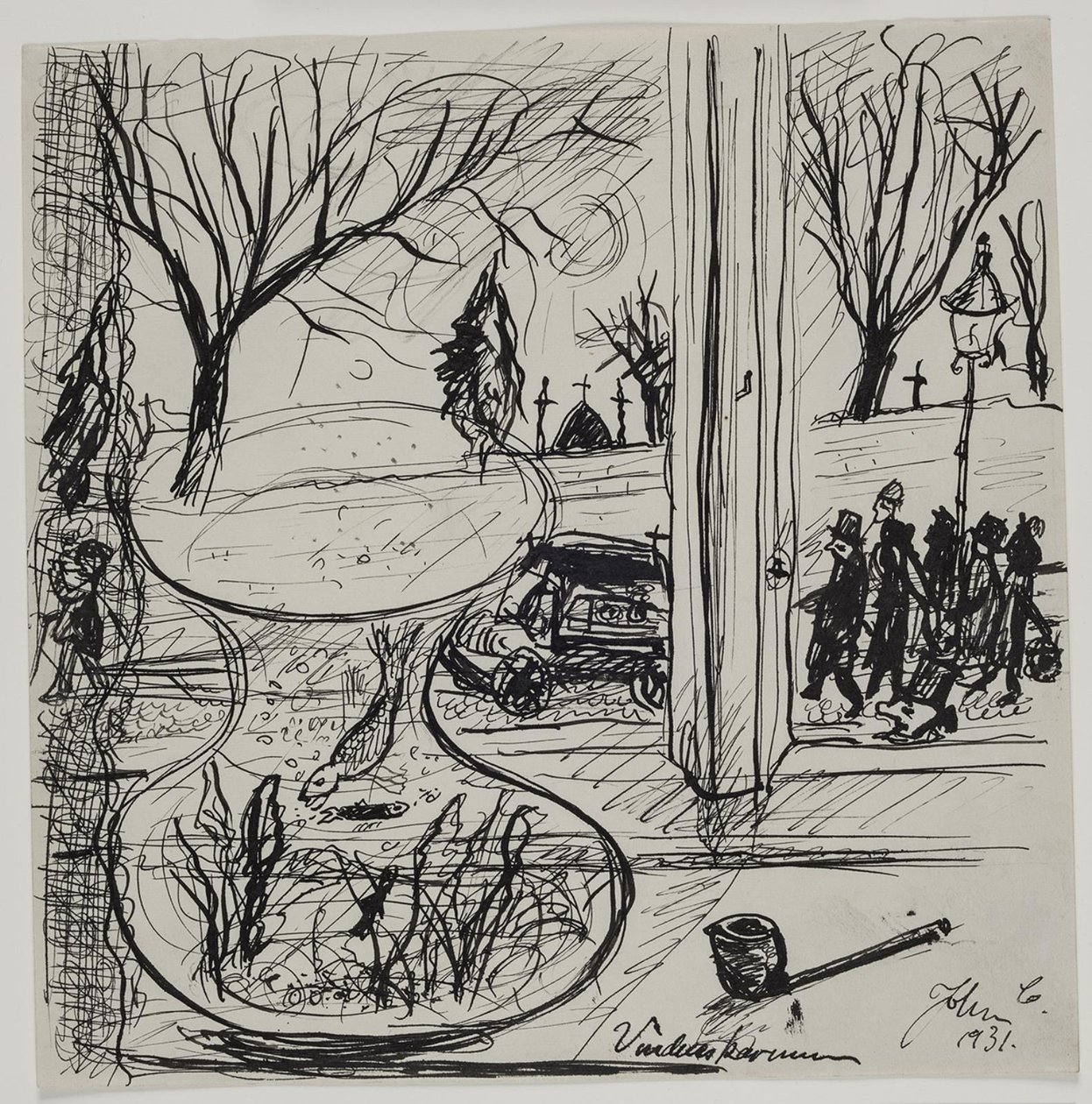 A Funeral Procession Passes by My Window by John Christensen