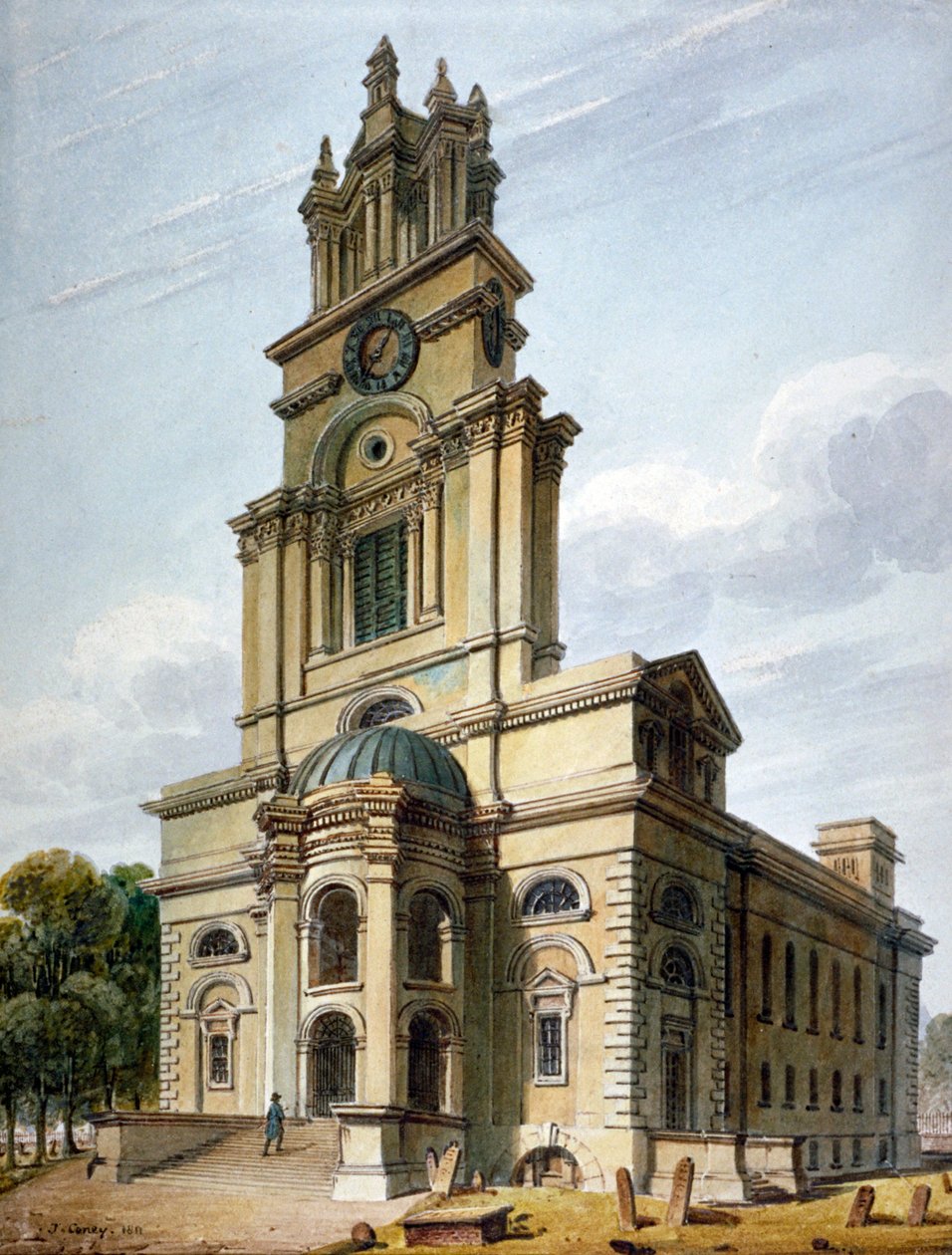 Church of St Anne, Limehouse, London by John Coney