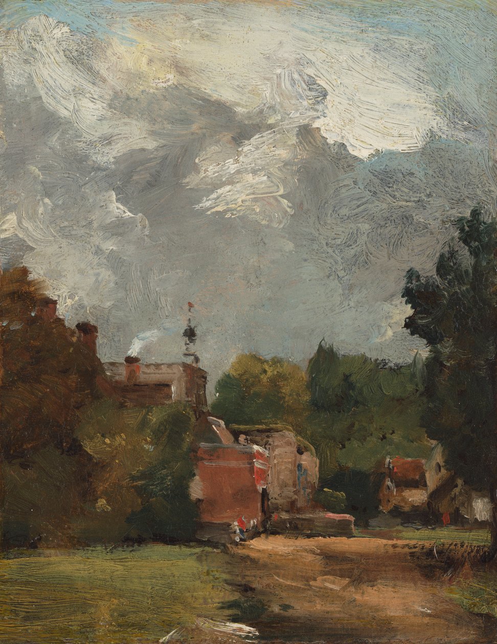 East Bergholt Church by John Constable