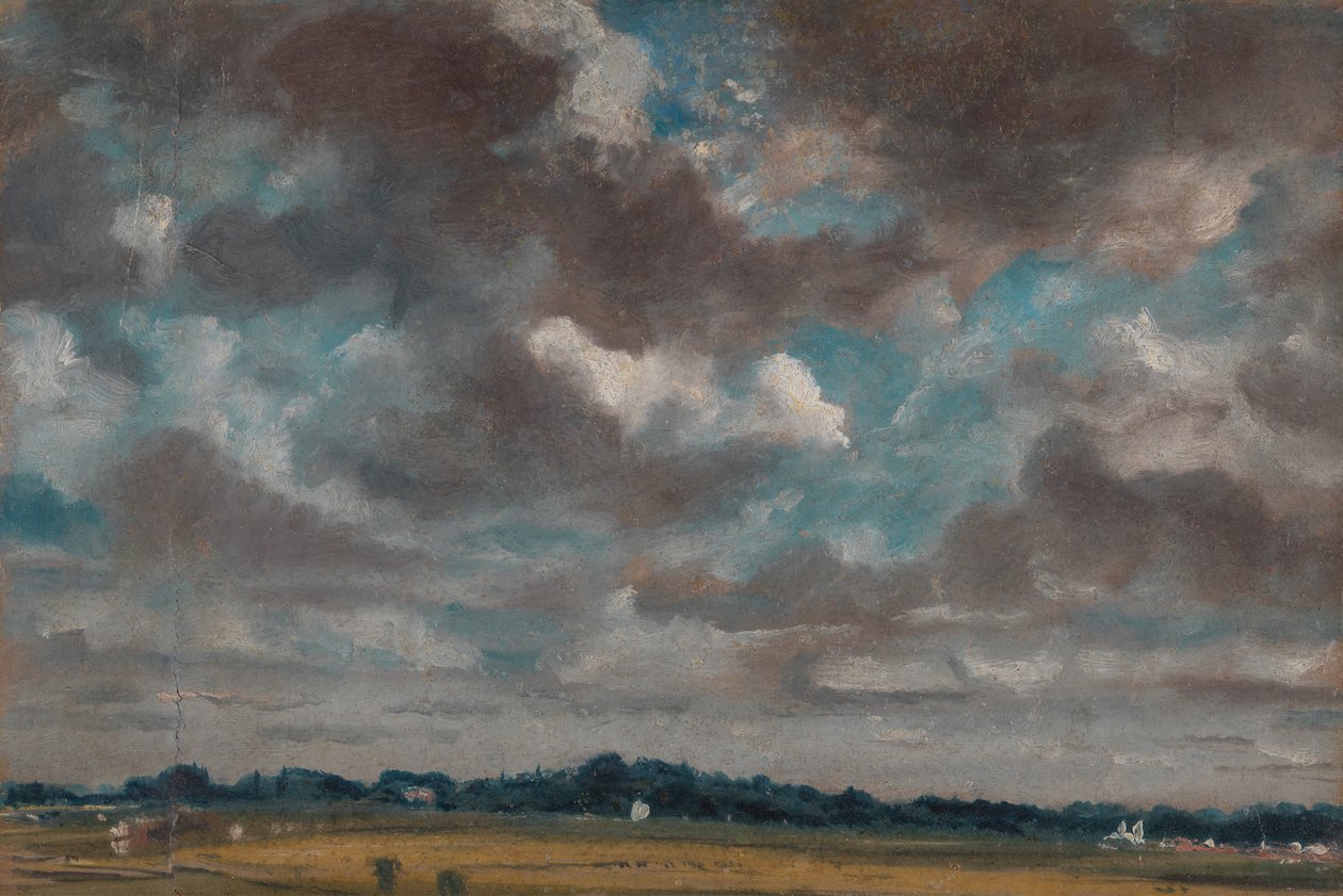 Extensive Landscape with Grey Clouds, ca. 1821 by John Constable