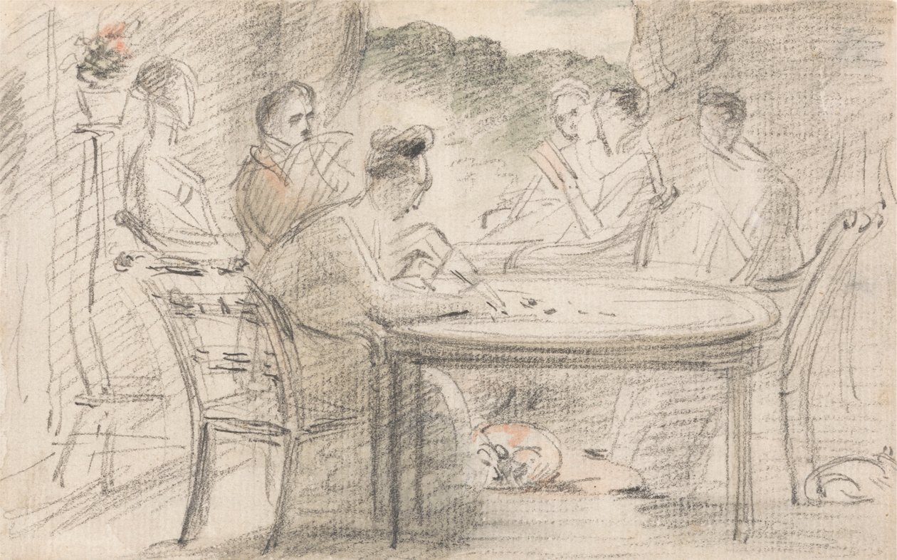 Mr. Hobson of Markfield and Family by John Constable