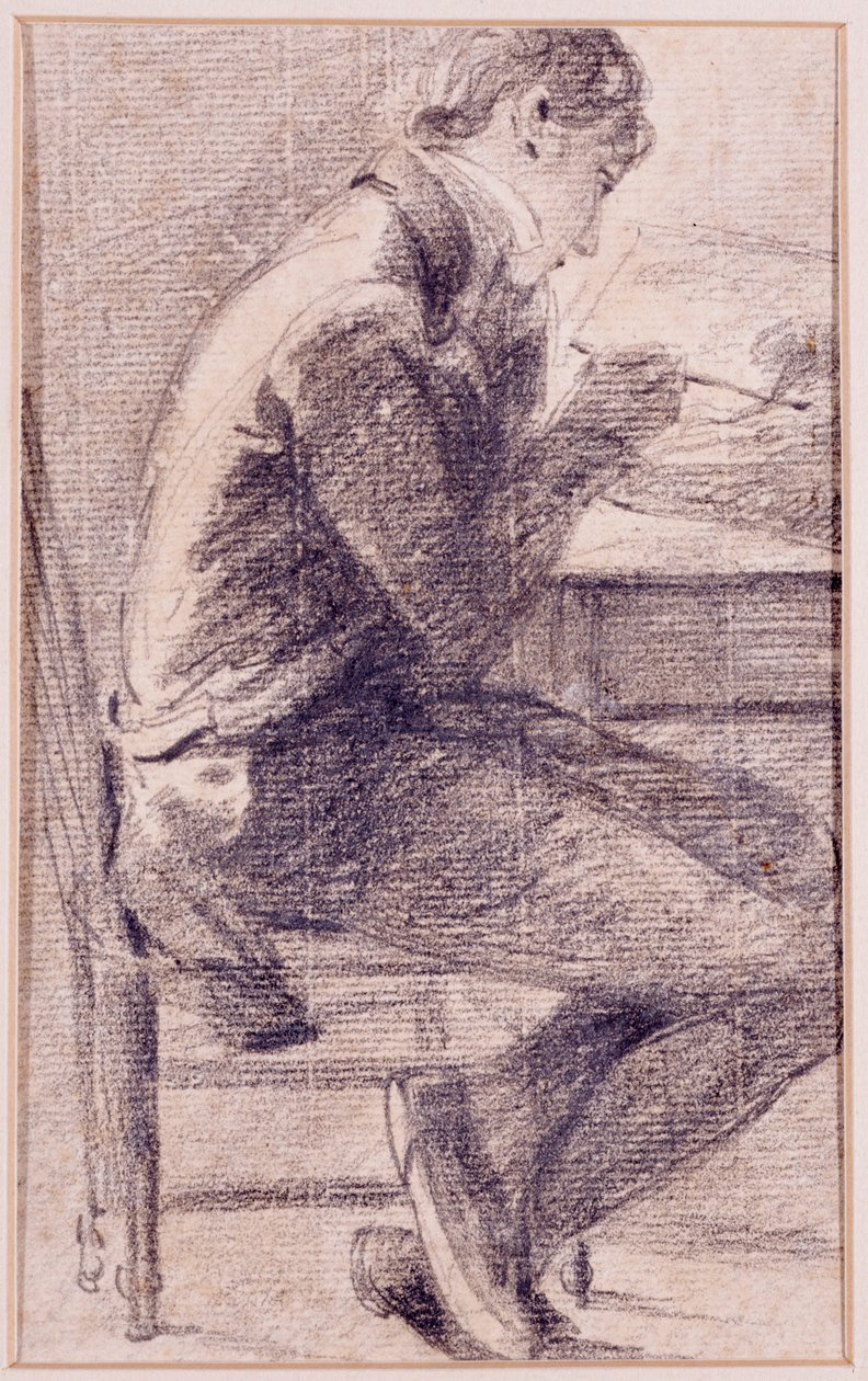 Portrait of an artist sketching by John Constable