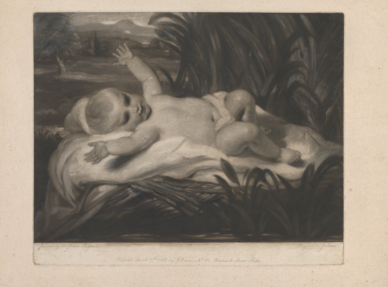 Moses in the Bulrushes (Reclining Child) by John Dean