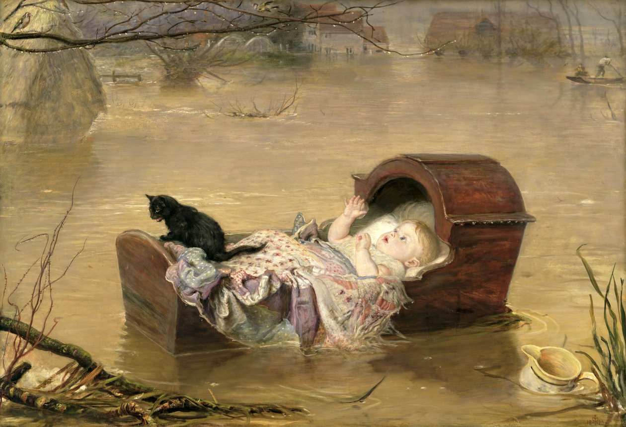 A Flood by John Everett Millais