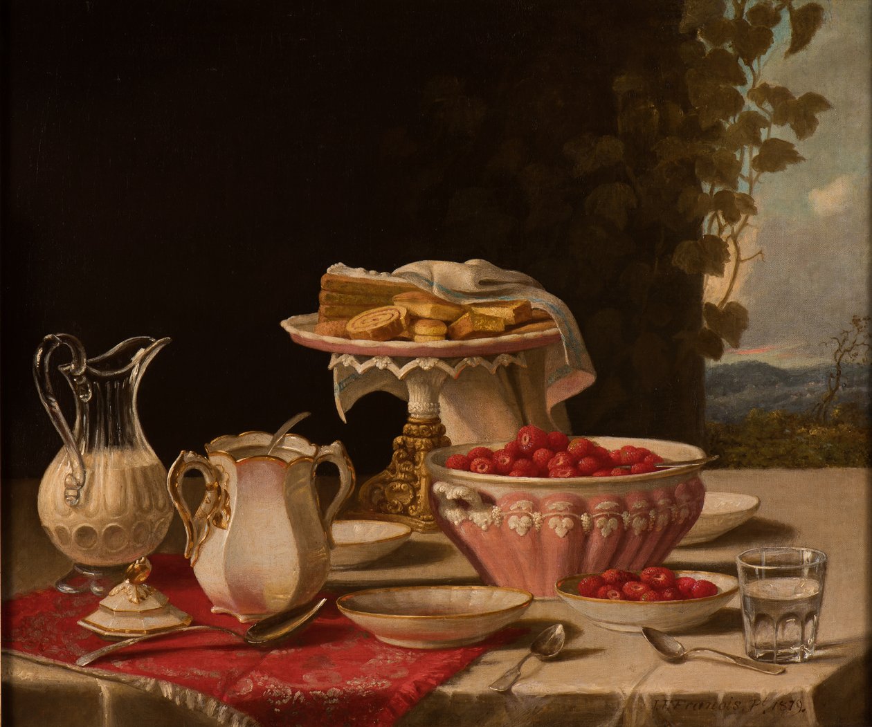 Strawberries and Cream, 1879 by John F. Francis