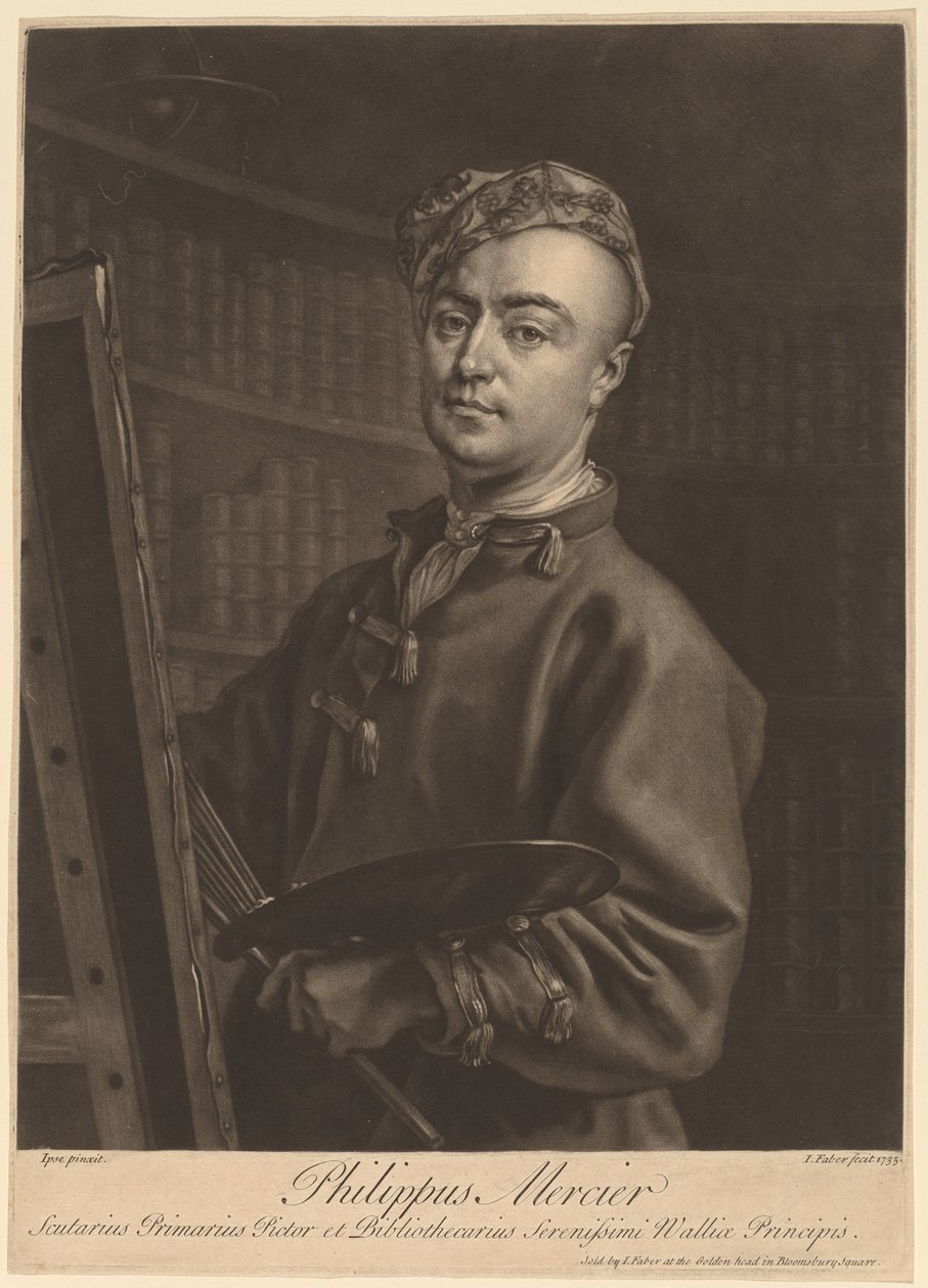 Philip Mercier by John Faber II after Philip Mercier