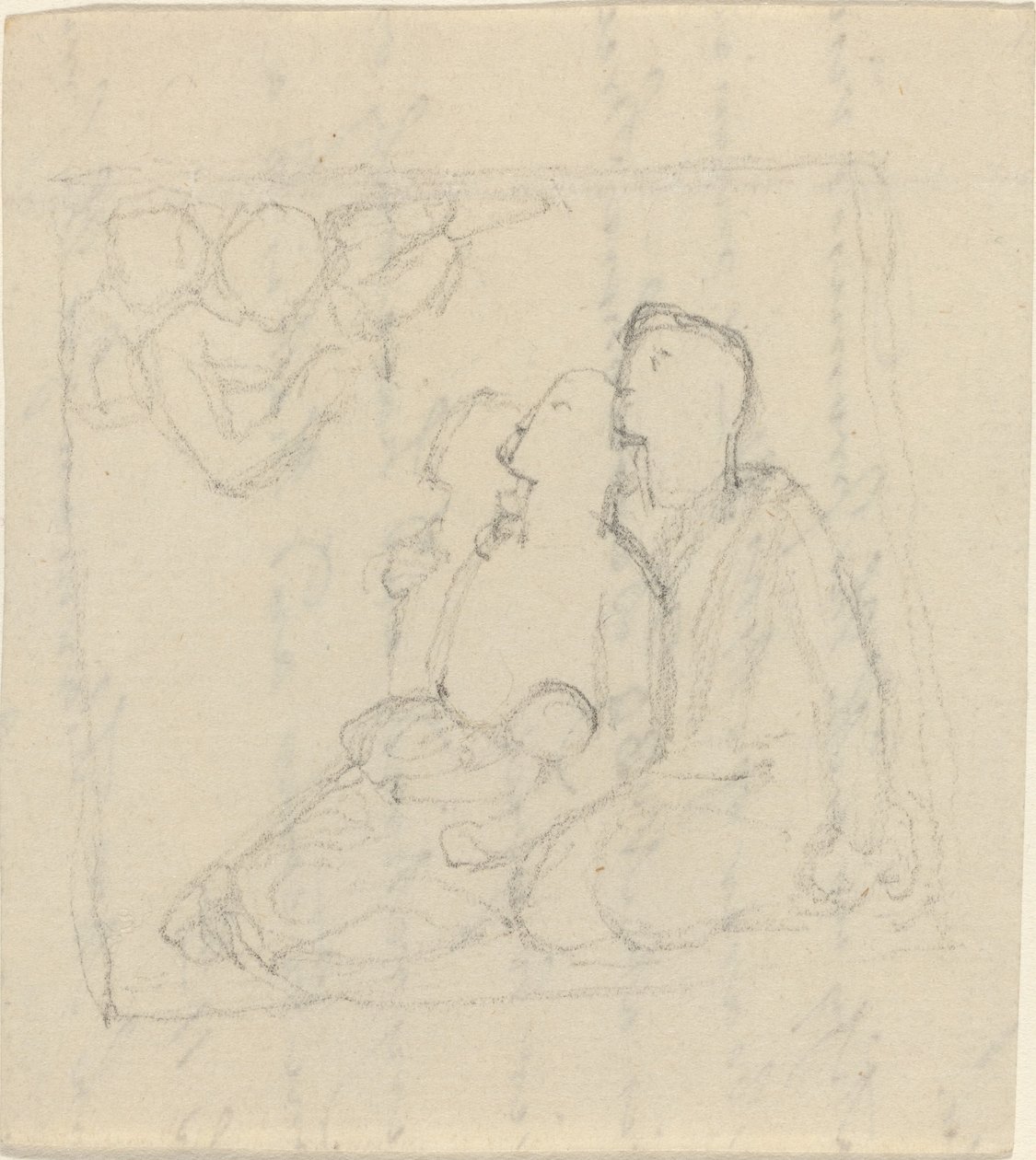 A Family Addressed by Angels by John Flaxman