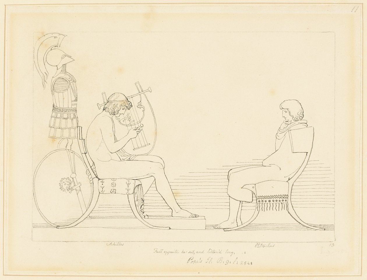 Achilles and Patroclus by John Flaxman