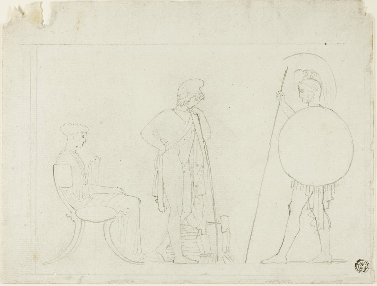 Hector Chiding Paris by John Flaxman