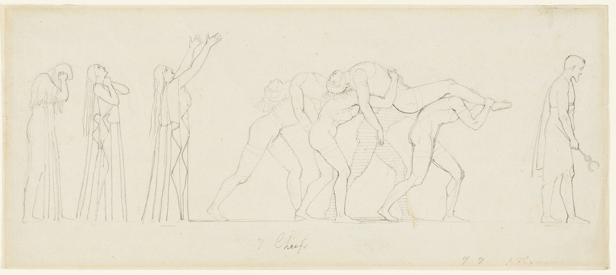 Seven Chiefs Against Thebes by John Flaxman